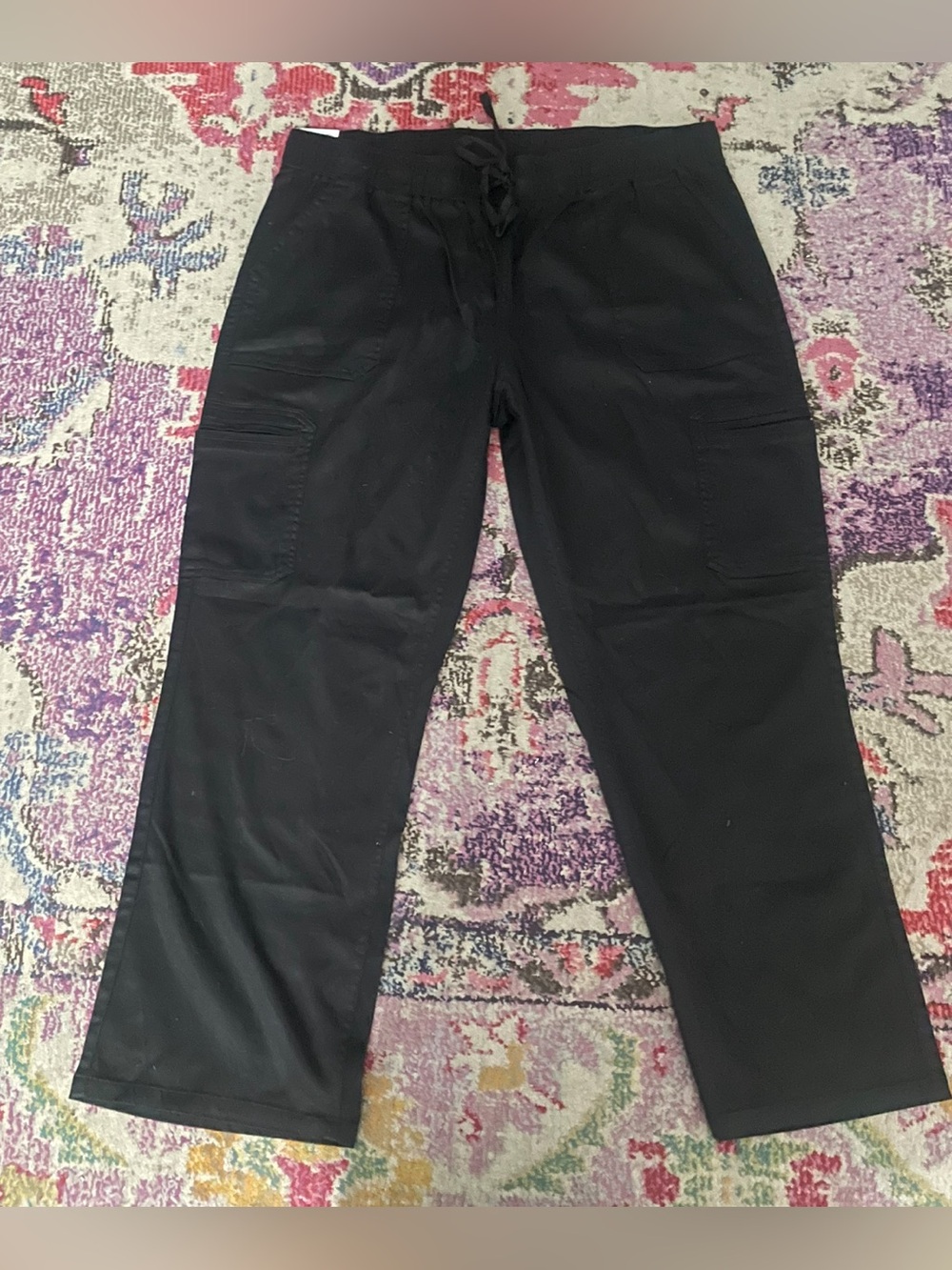 Buffalo David Bitton Black Drawstring Jogger-Style Utility Pants XL